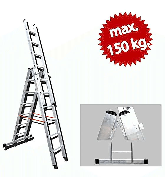 ALÜMİNYUM A TİPİ SÜRGÜLÜ MERDİVEN (SA)